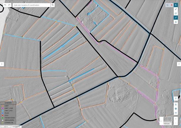 A map of land with lines

Description automatically generated