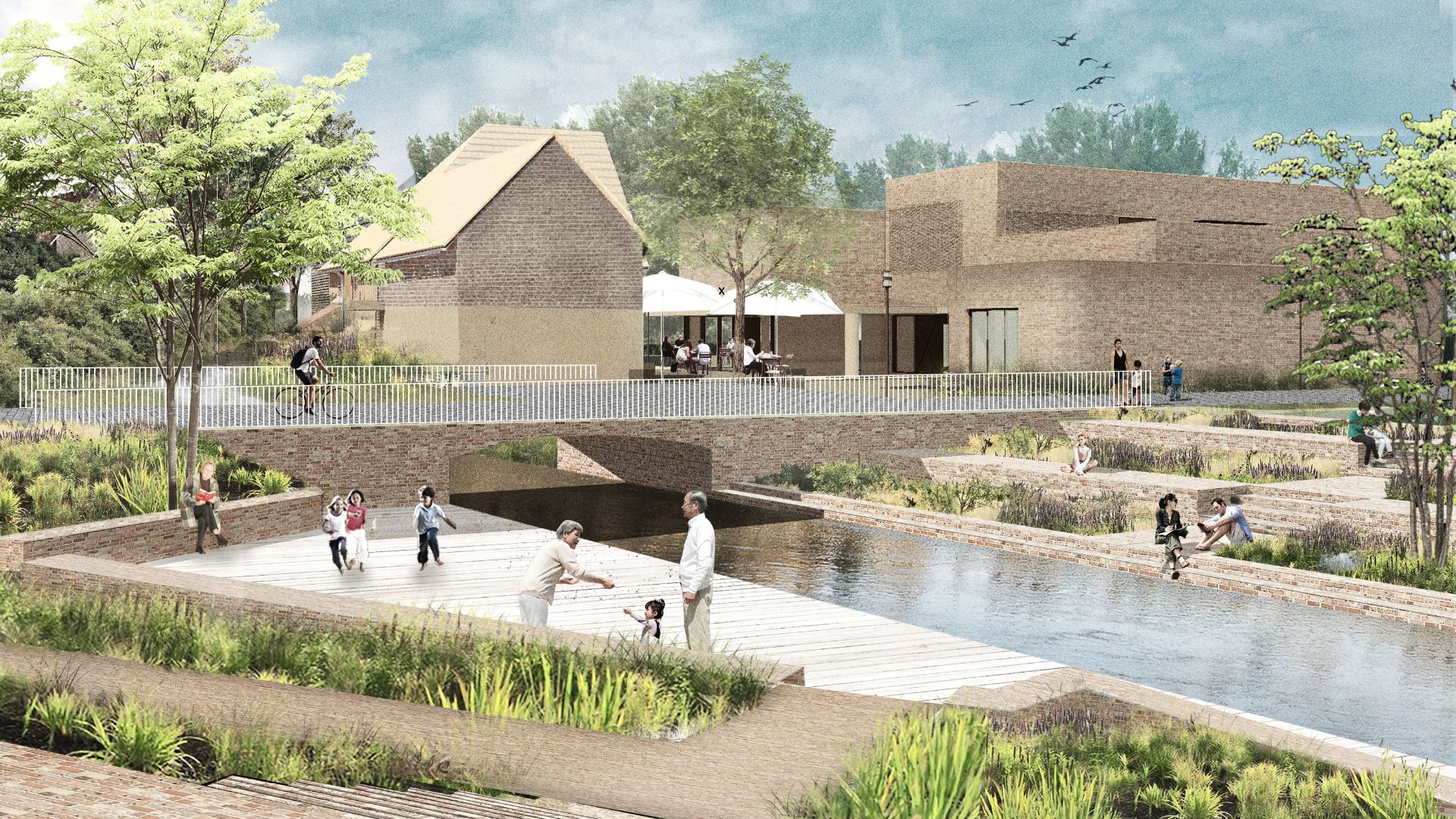3D visualisatie van het project 'Alken Vallei 2030'
