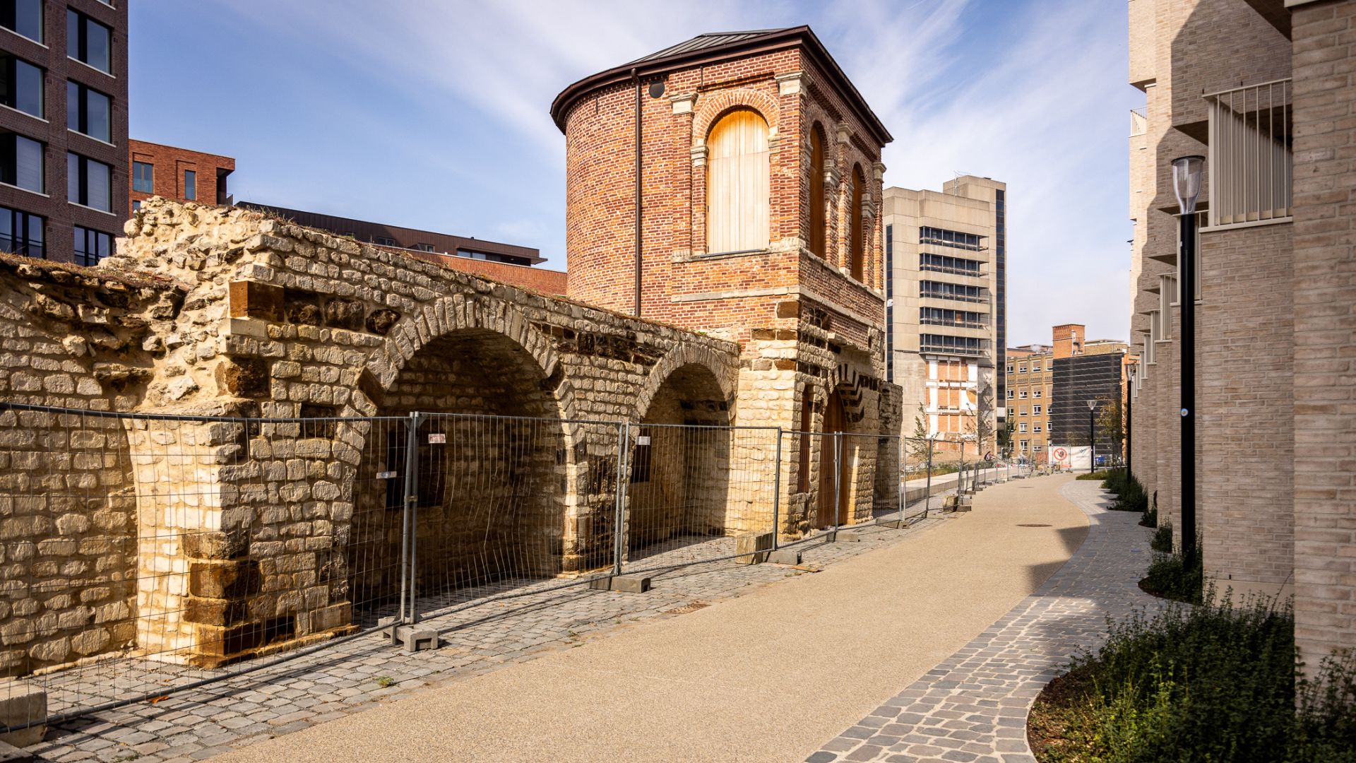 Restanten van de oude stadsomwalling