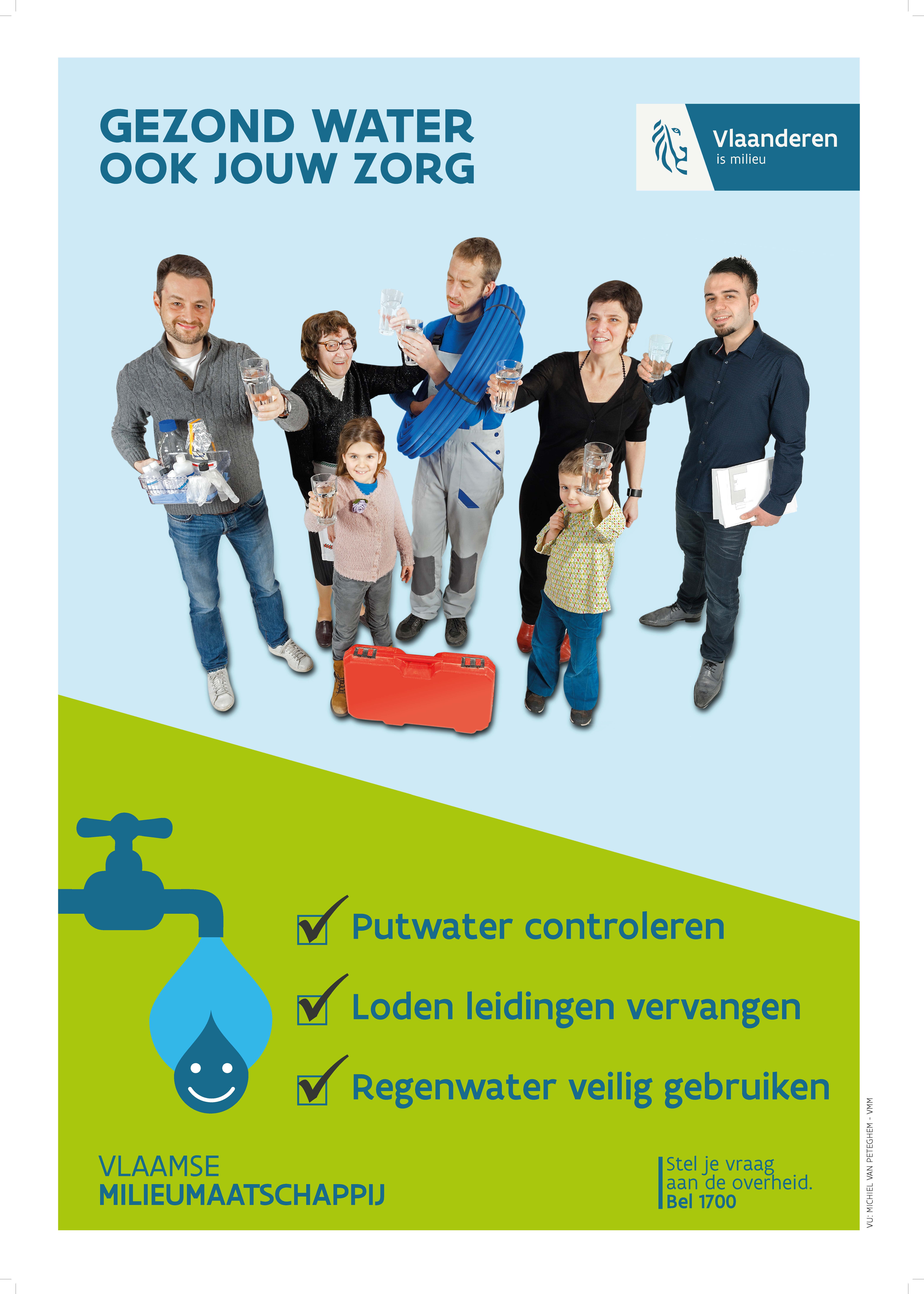 Affiche Gezond water, ook jouw zorg