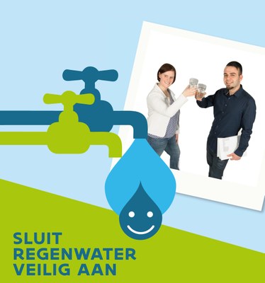 Sluit regenwater veilig aan - campagnebeeld