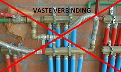 Vaste verbinding niet toegelaten